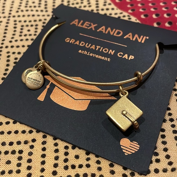 NWOT Alex and Ani gold graduation bracelet - Picture 2 of 3